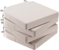 AAAAAcessories Outdoor Seat Cushions for Chairs, Waterproof, Fade-Resistant Patio Furniture Replacement Cushions, 17" x 16" x 2", Set of 4, Khaki Beige