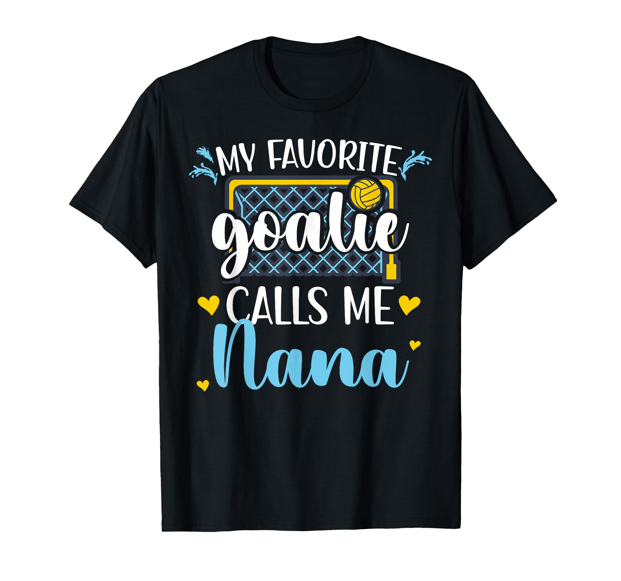 Proud Water Polo Goalie Nana Water T-Shirt - Minimalist Print for Adults