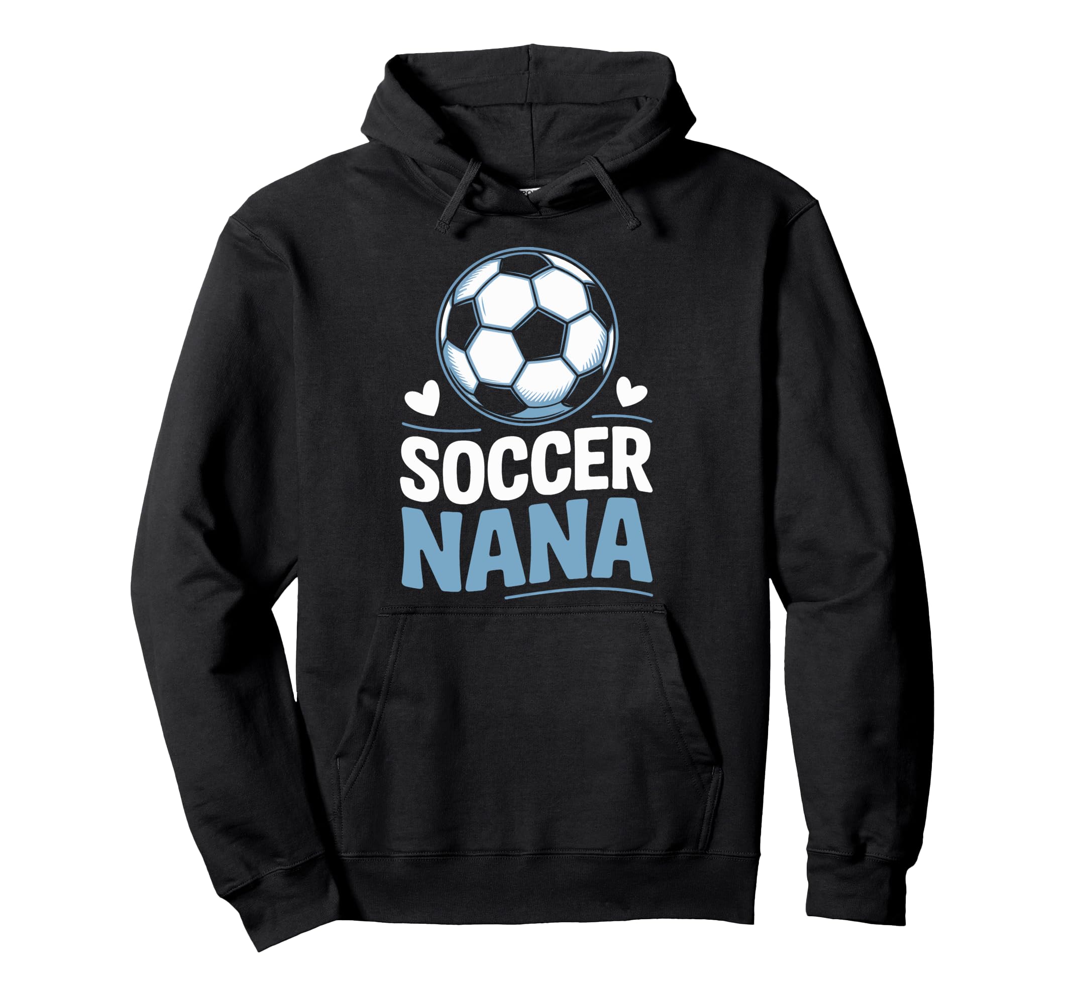 Soccer Nana Heart Soccer Lovers Hoodie - Trendy Graphic for Adults