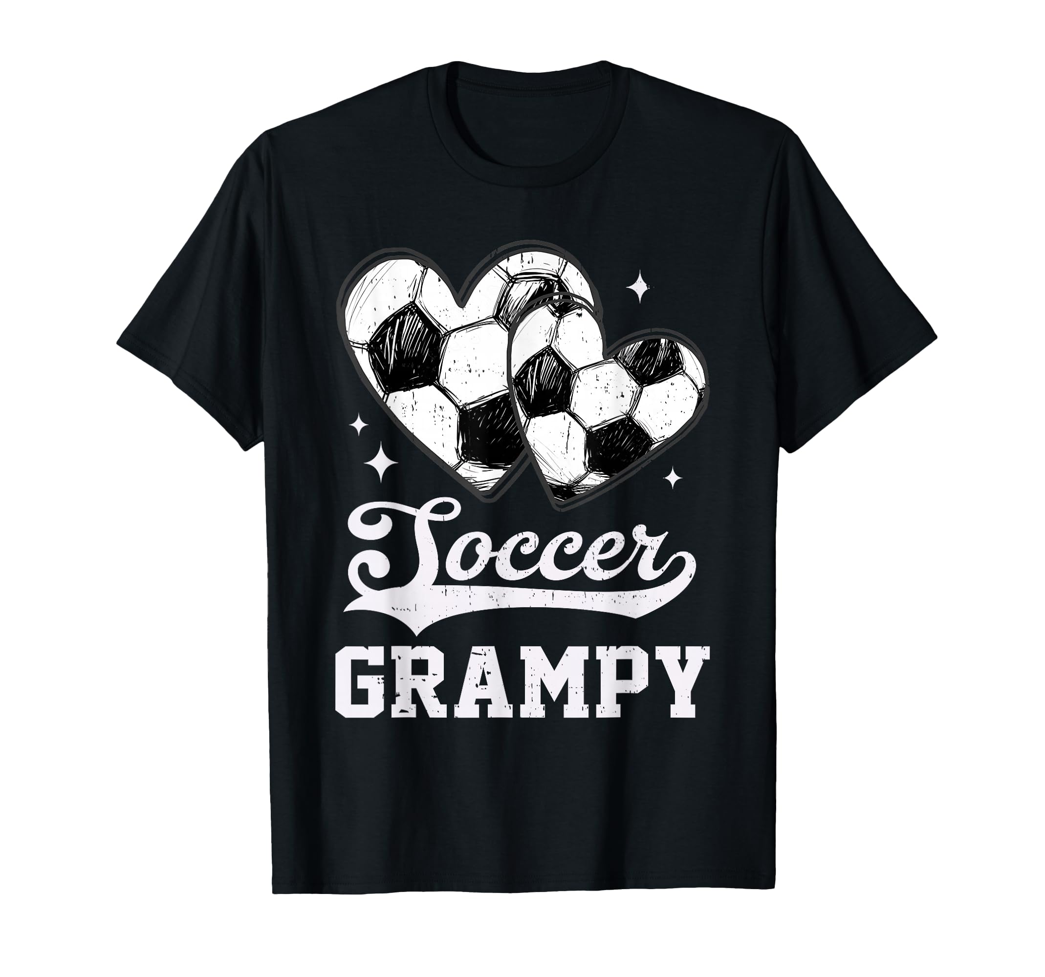 Soccer Heart Grampy Soccer Player T-Shirt - Aesthetic Graphic for Adults