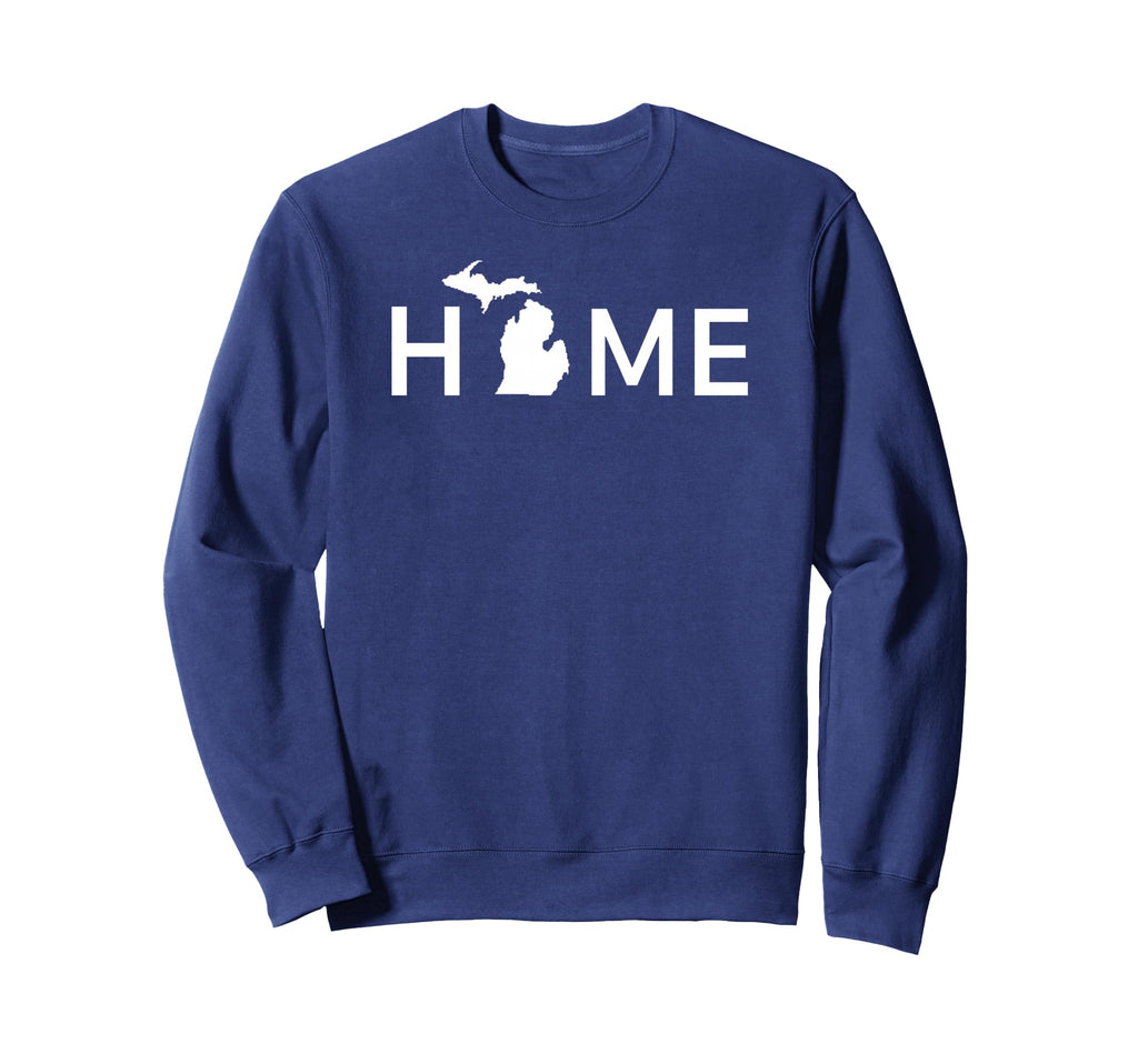 Michigan Home Love U S American State Sweatshirt - Minimalist Print Unisex