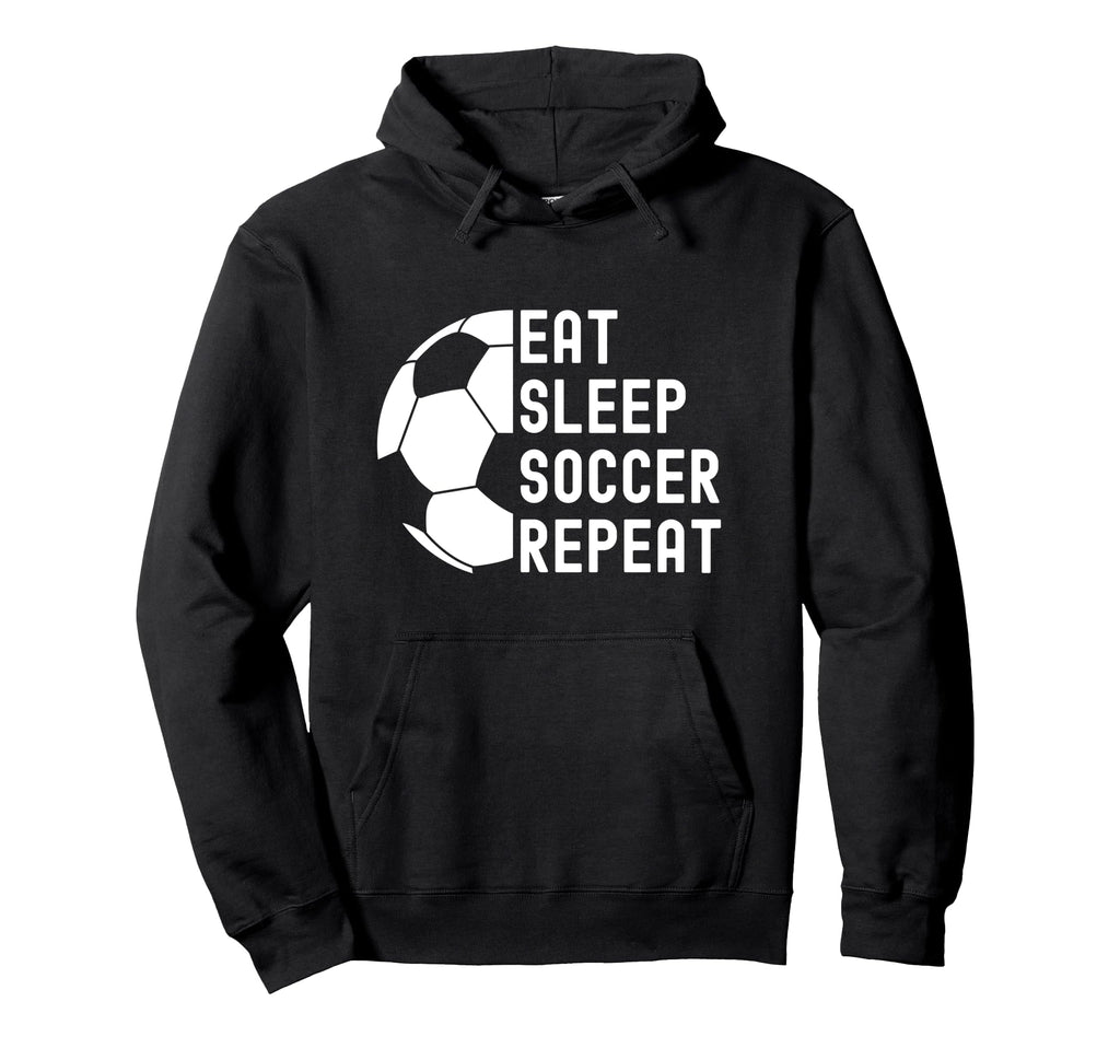 Eat Sleep Soccer Repeat Soccer Hoodie - Custom Art Print Men Women