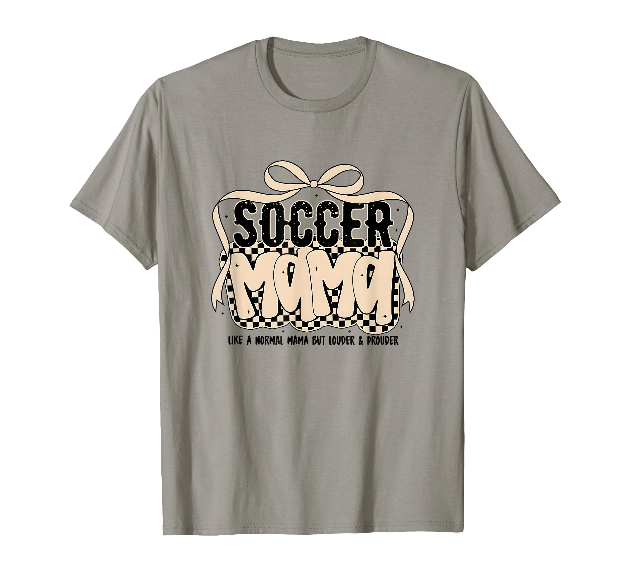 Soccer Mama Coquette Bow Game Day Gift T-Shirt - Minimalist Print Unisex