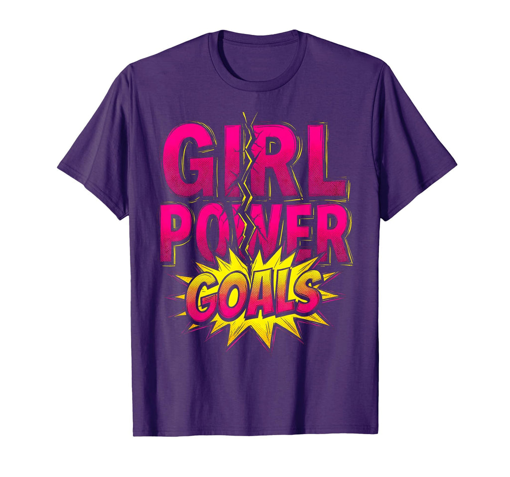 Power Goals Womens Soccer T-Shirt - Graphic Print Unisex