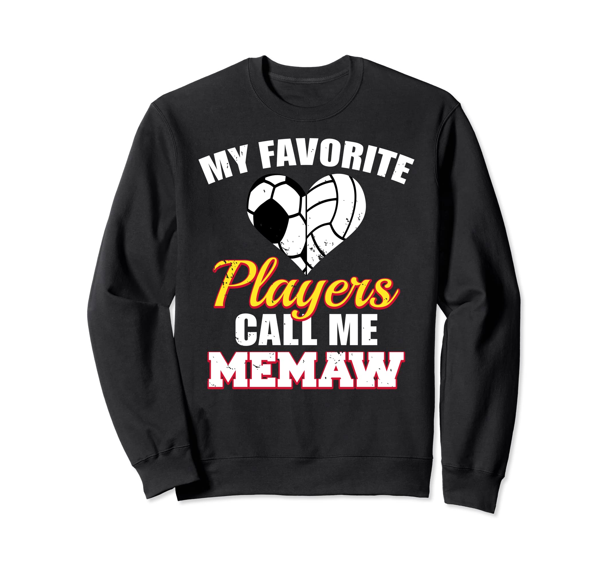 My Favorite Players Call Me Memaw Sweatshirt - Graphic Print for Adults