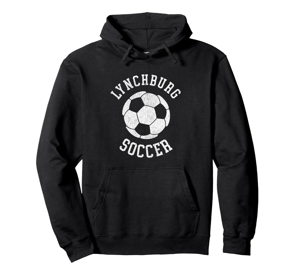 Lynchburg Soccer Distressed 90S Hoodie - Aesthetic Graphic for Adults