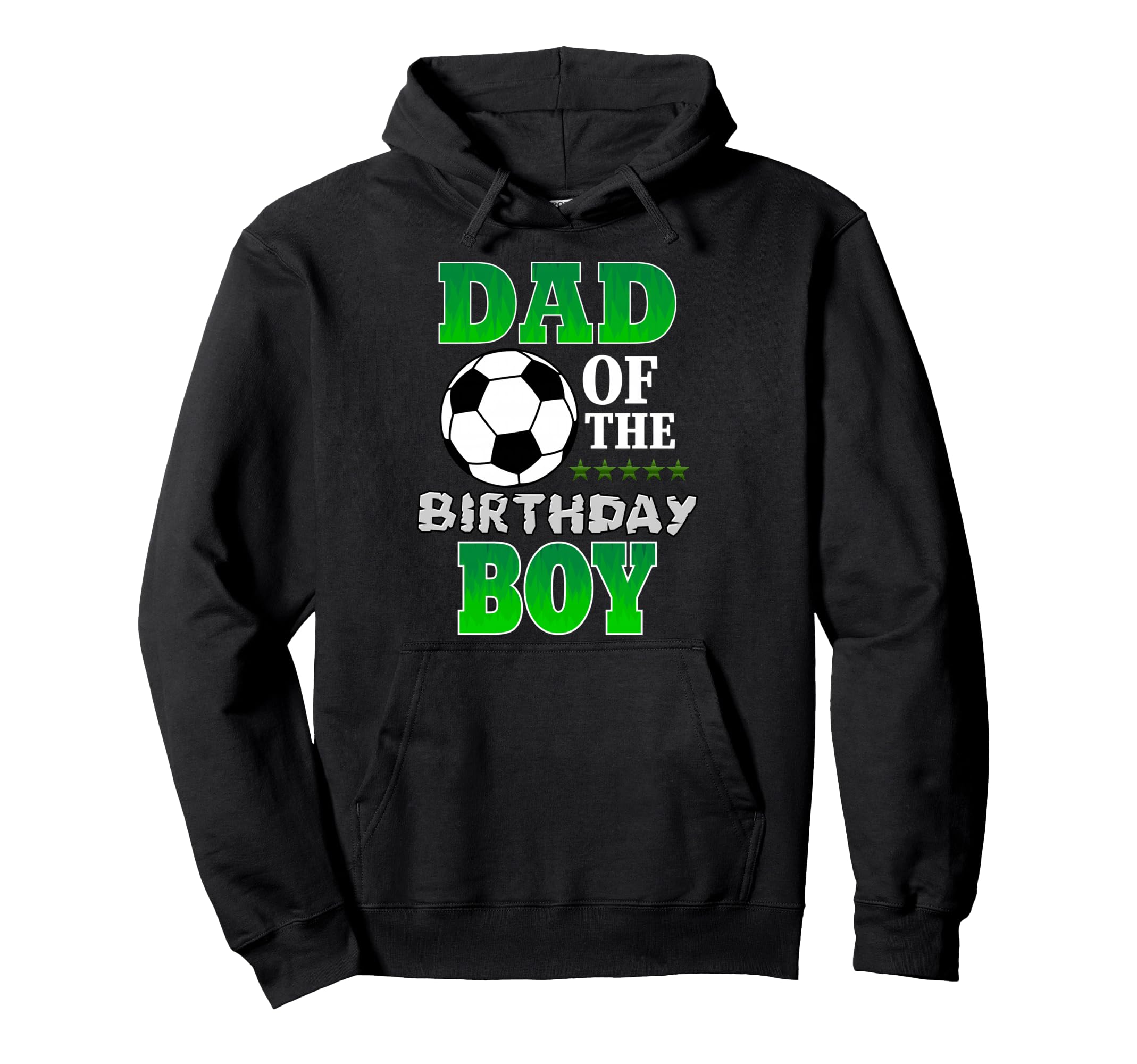 Dad Birthday Soccer Stars Outfit Hoodie - Casual Everyday Wear Men Women