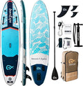 InnoExpo 11' Inflatable Stand Up Paddle Boards with Premium Accessories, Wide Stable SUP Paddle Board Design, Non-Slip Comfort Deck for Youth & Adults