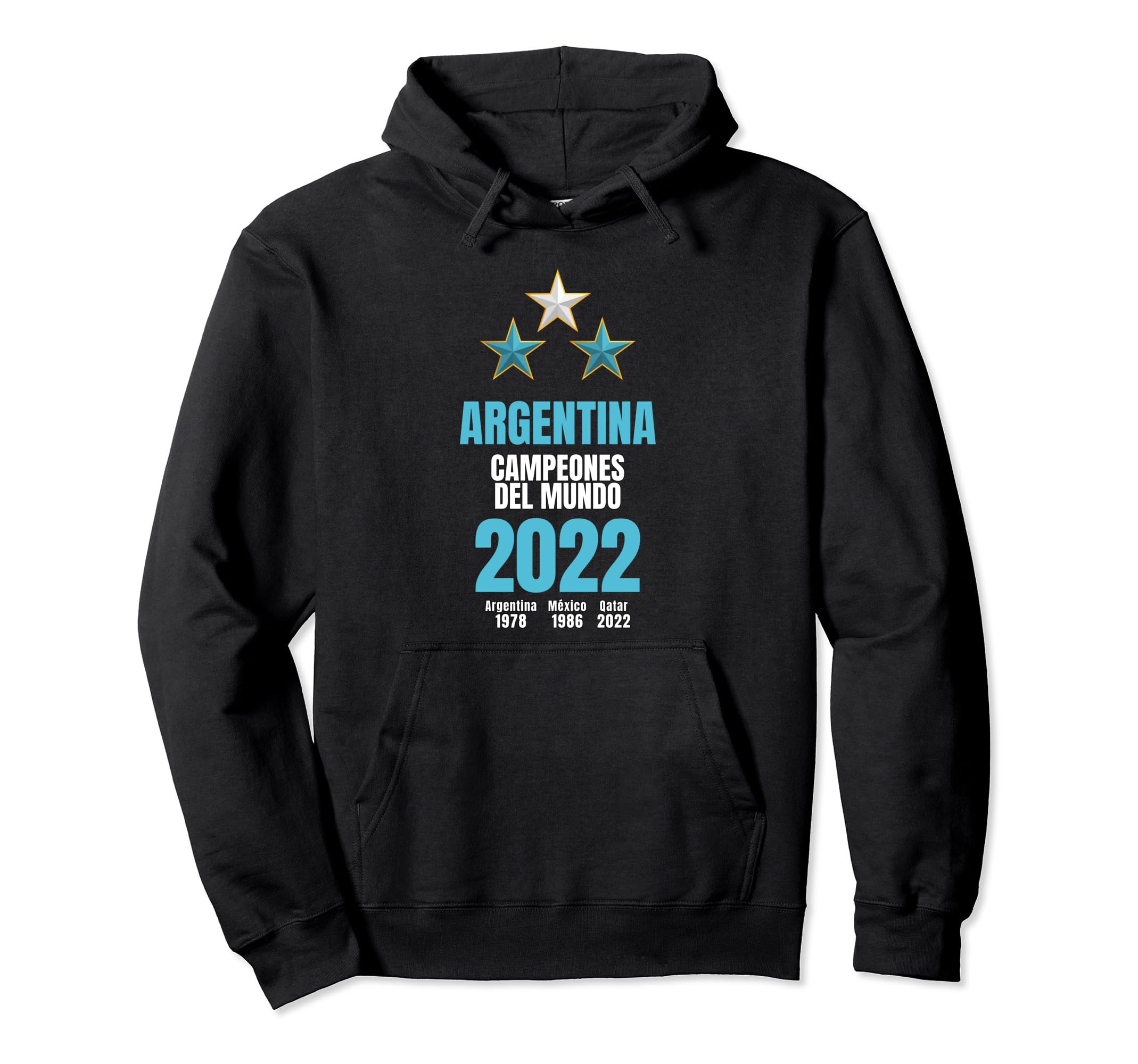 Argentina World Champion 2022 Soccer Hoodie - Graphic Print for Adults