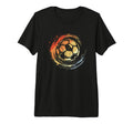 Soccer Ball Tri Blend T-Shirt - Unique Graphic Unisex