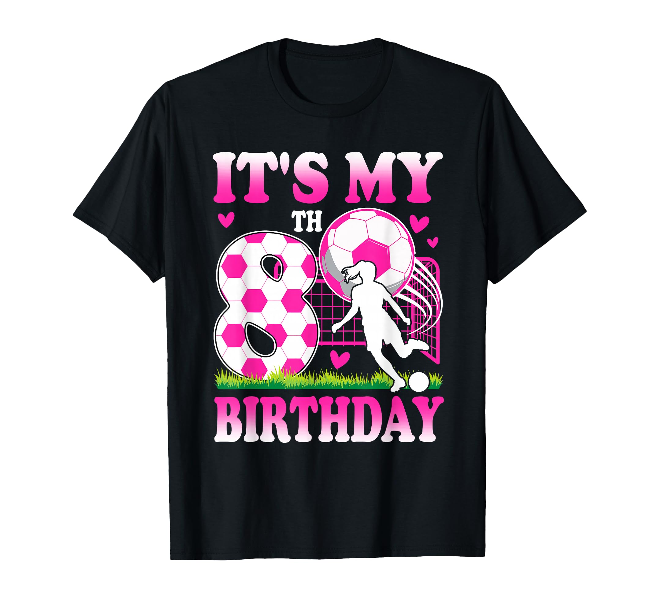8 Year Old Birthday Soccer T-Shirt - Casual Everyday Wear for Adults