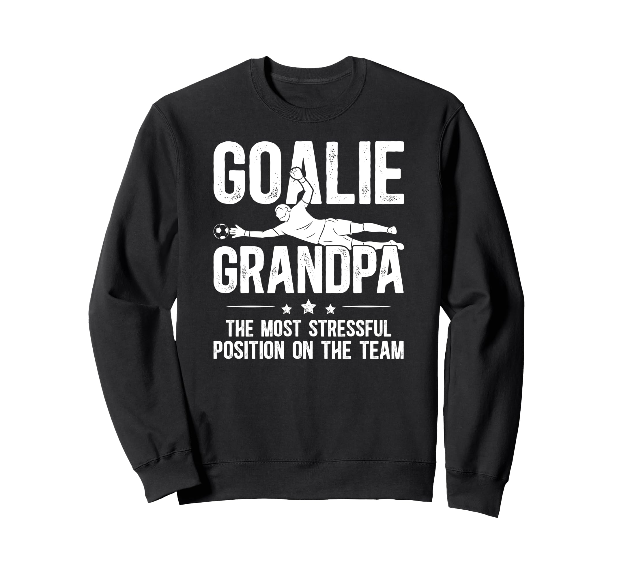 Funny Soccer Goalie Grandpa Sweatshirt - Custom Art Print for Adults