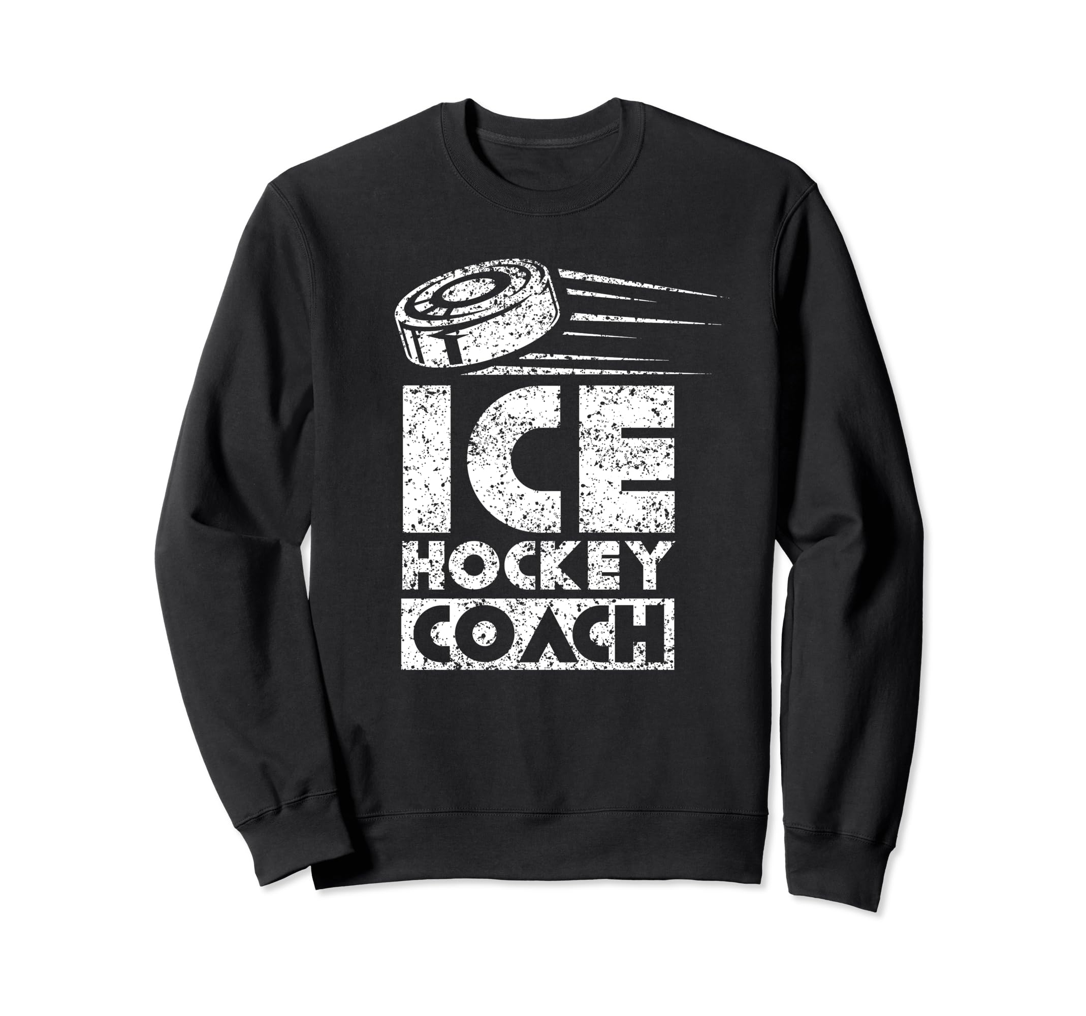 Ice Hockey Coach Lover Puck Team Sweatshirt - Streetwear Style for Adults