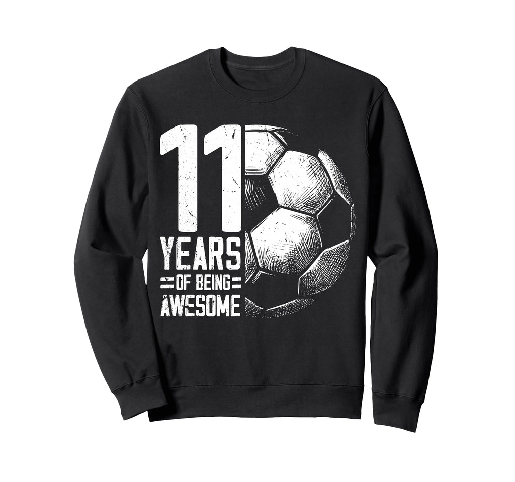 11Th Birthday Soccer Player Football Sweatshirt - Graphic Print for Adults