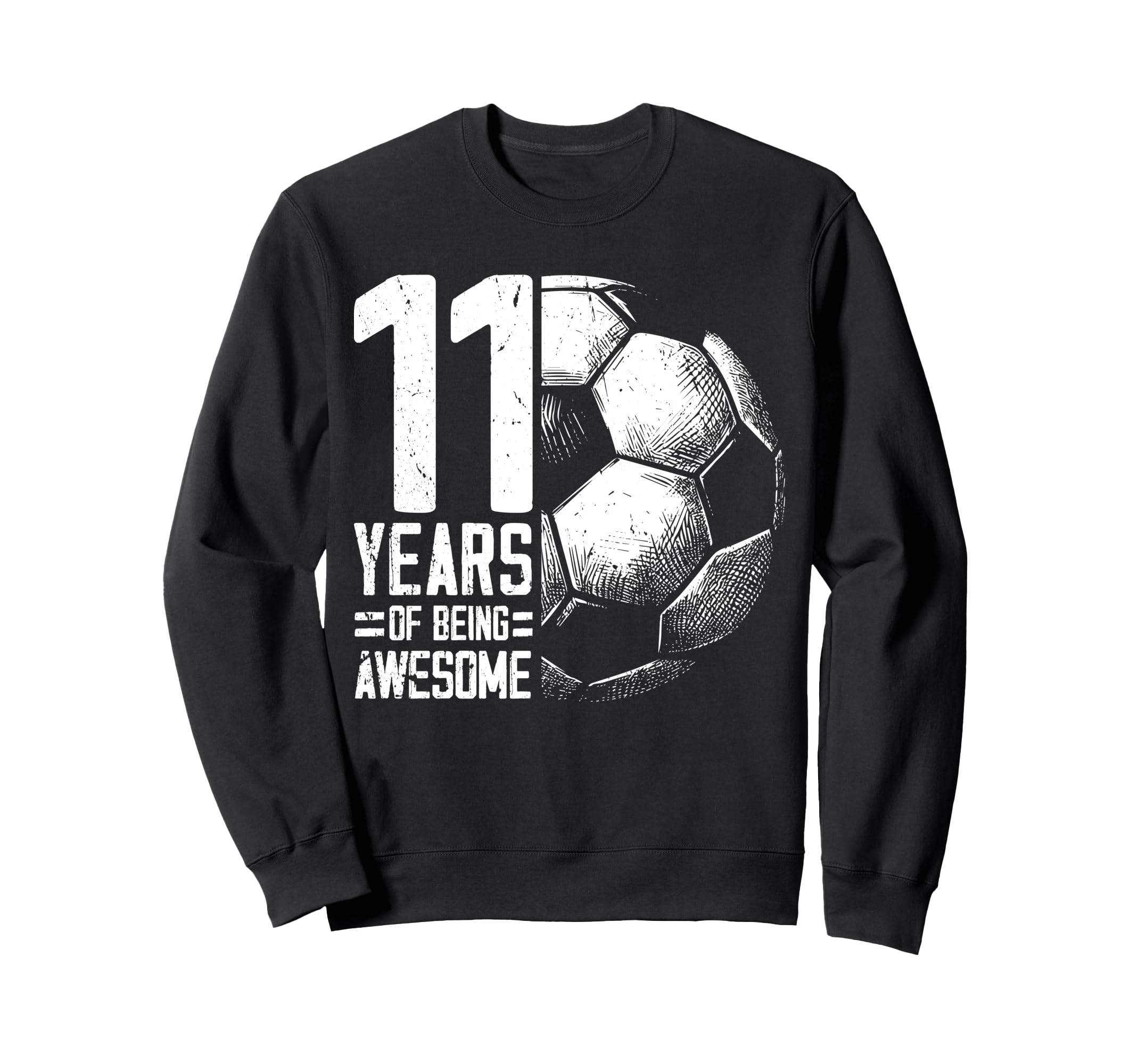 11Th Birthday Soccer Player Football Sweatshirt - Graphic Print for Adults