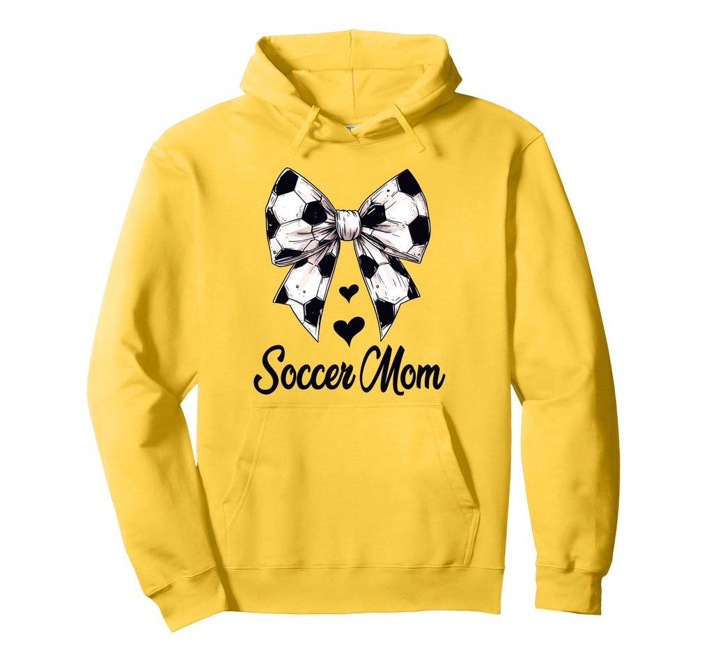Soccer Mom Coquette Bow Soccer Lovers Hoodie - Custom Art Print Unisex