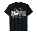Love Game Soccer Game Day Leopard T-Shirt - Streetwear Style Men Women