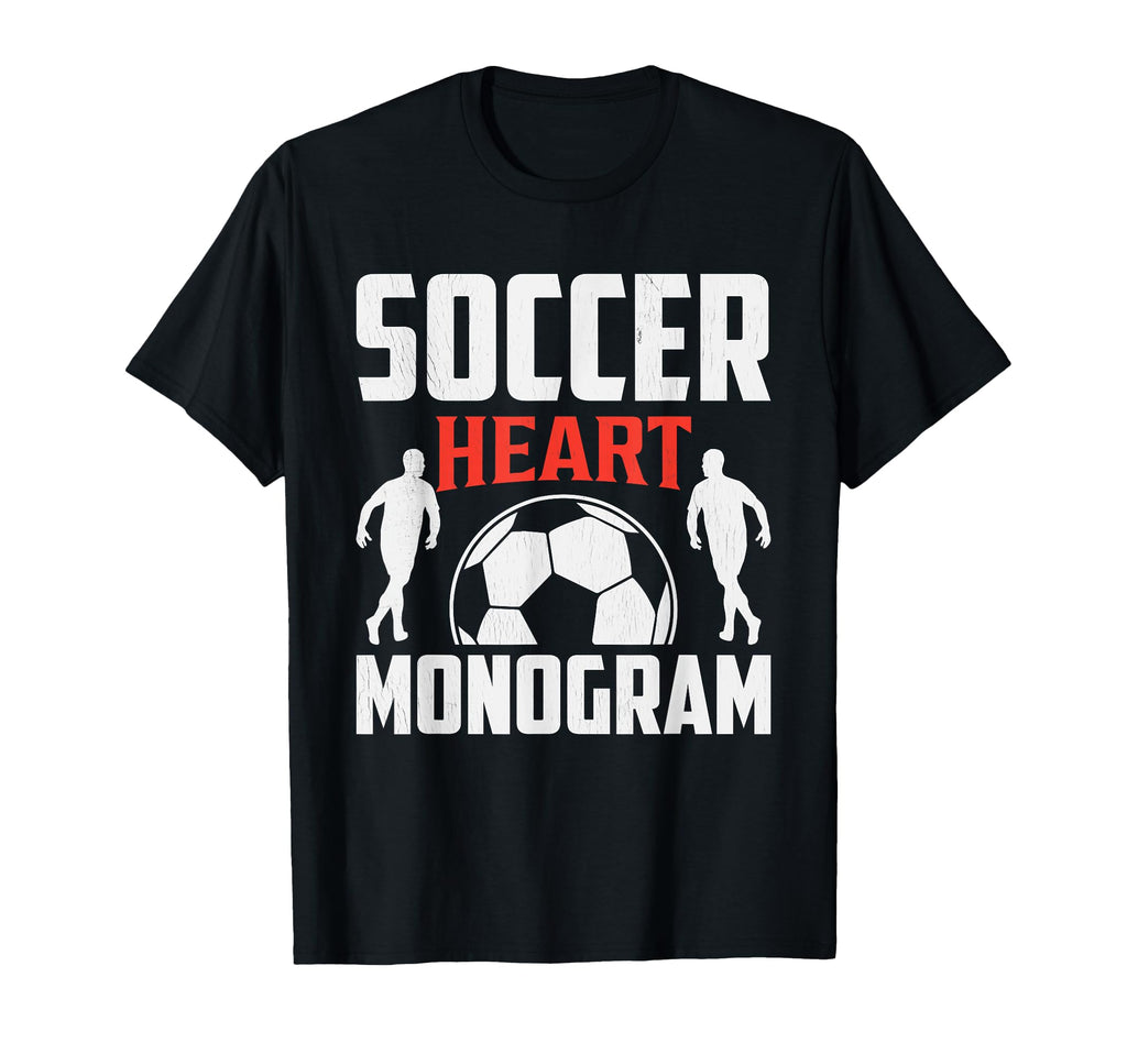 Football Jersey Soccer Heart Monogram T-Shirt - Aesthetic Graphic Men Women