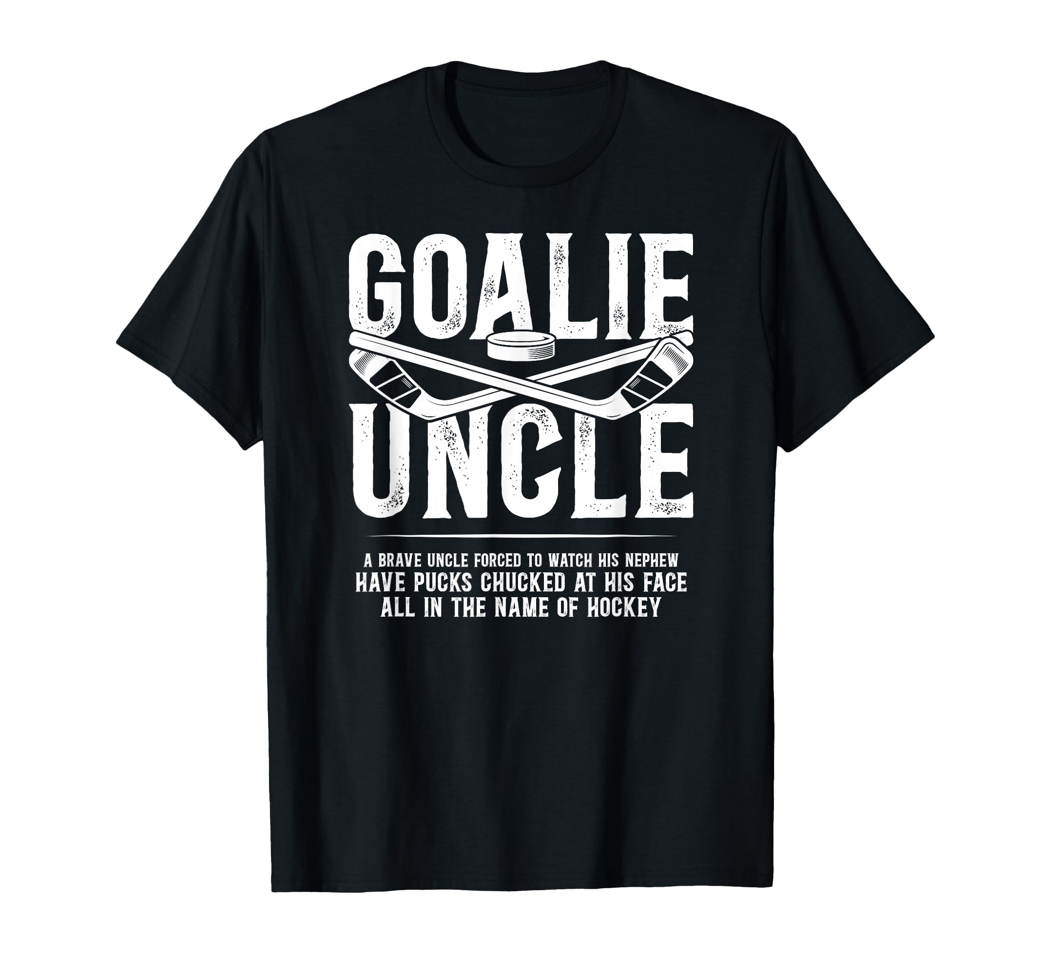 Hockey Goalie Uncle Hockey Keeper T-Shirt - Streetwear Style for Adults