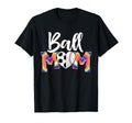 Ball Mom Heart Tie Dye Funny Baseball T-Shirt - Custom Art Print Men Women