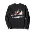Jesus Rescue Funny Football Jesus Sweatshirt - Custom Art Print for Adults