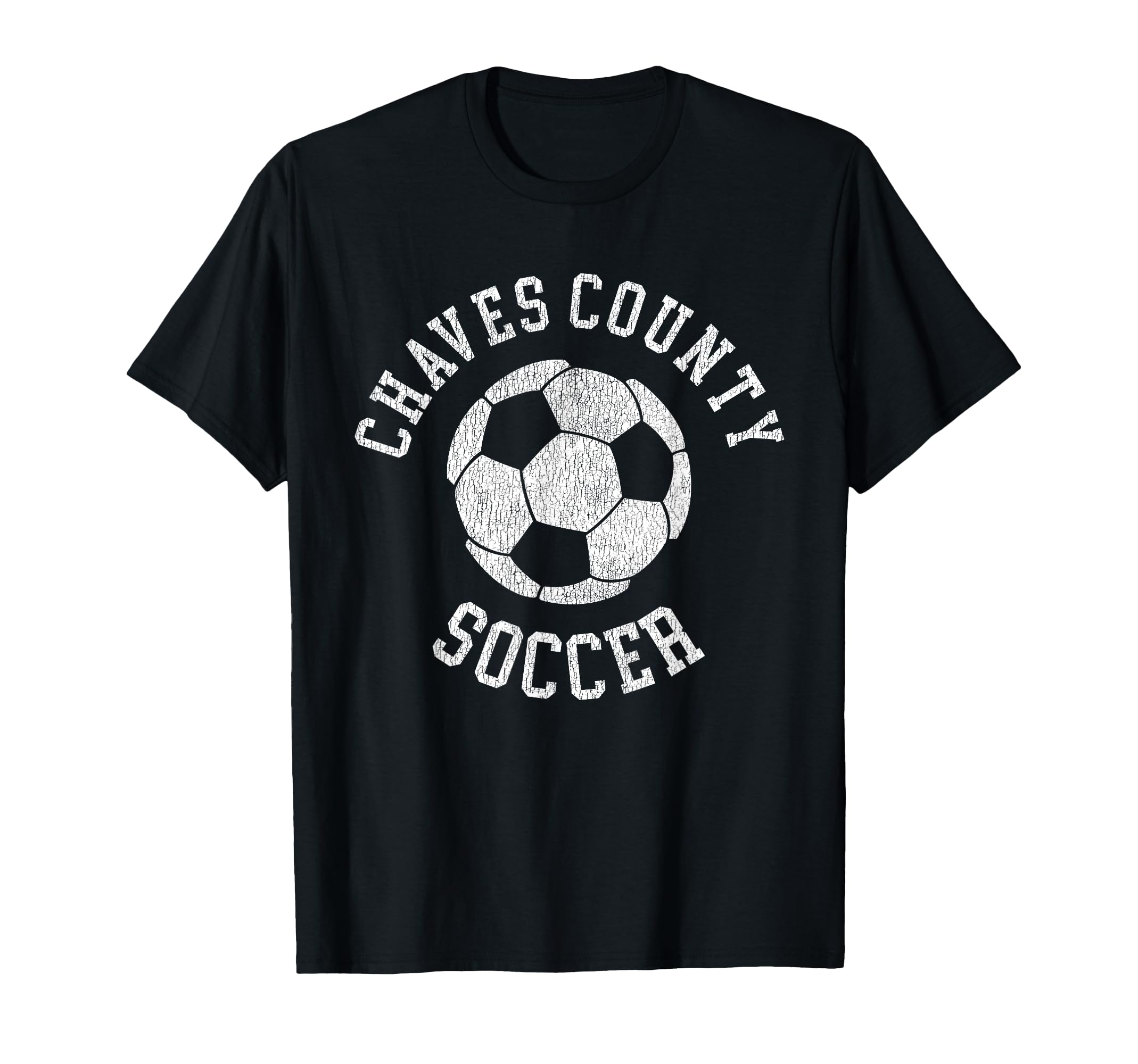 Chaves County Soccer Distressed 90S T-Shirt - Minimalist Print Unisex