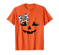Jack O Lantern Face Halloween Soccer T-Shirt - Casual Everyday Wear Unisex