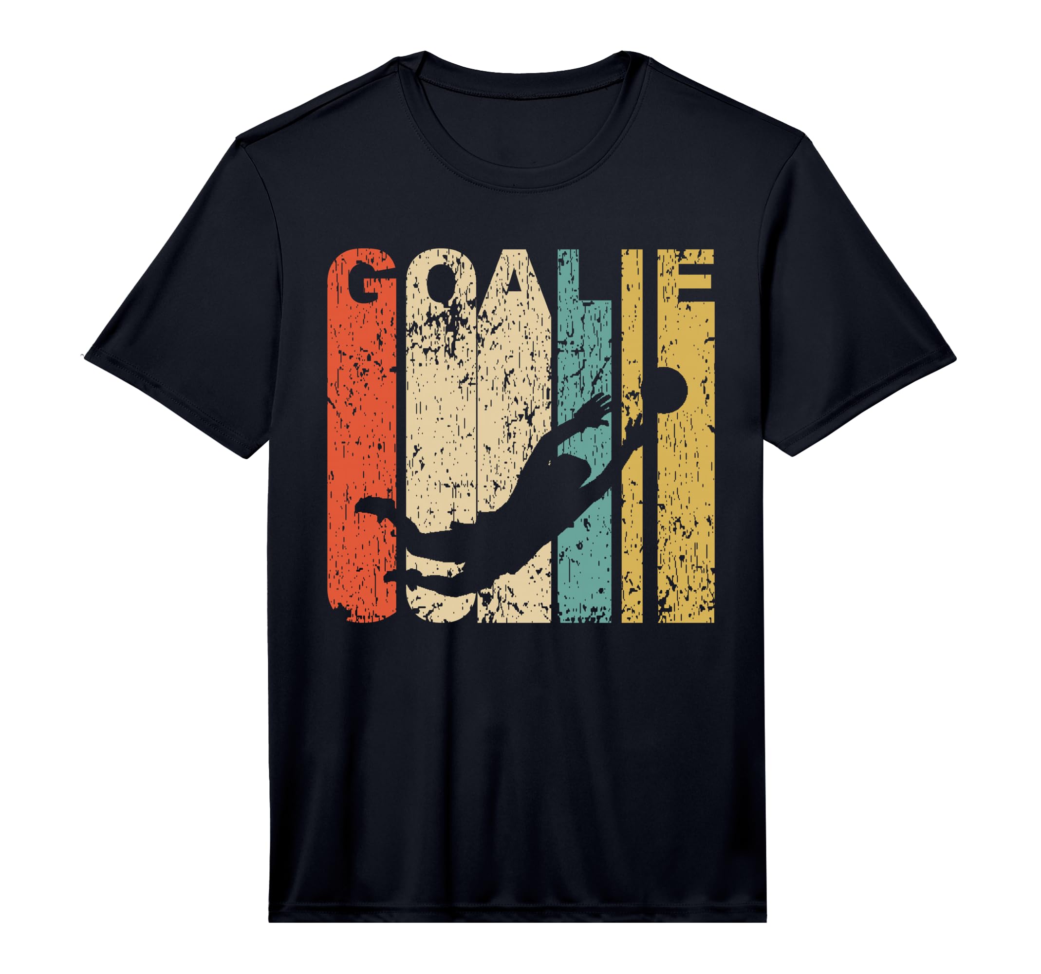 Soccer Goalie Silhouette Sports T-Shirt - Trendy Graphic for Adults