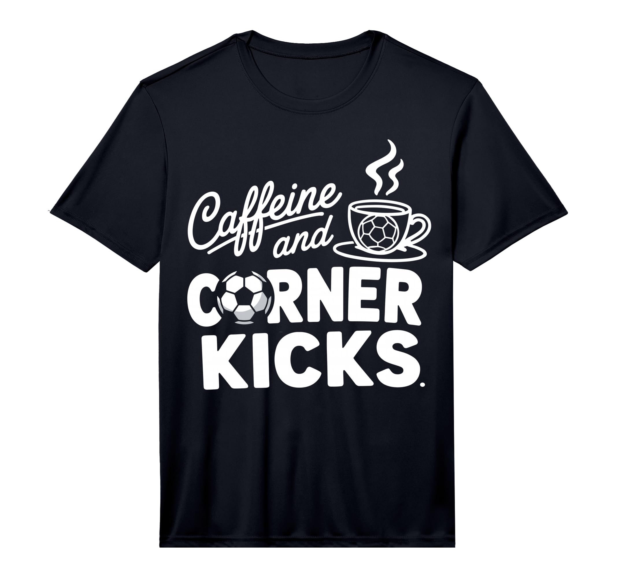 Caffeine And Corner Kicks Parents T-Shirt - Trendy Graphic Men Women