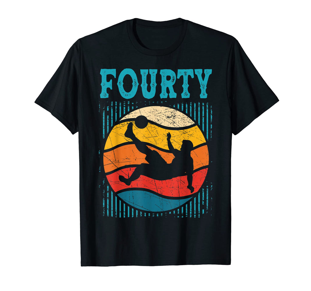 40Th Birthday Soccer 40 Years Old T-Shirt - Minimalist Print Unisex