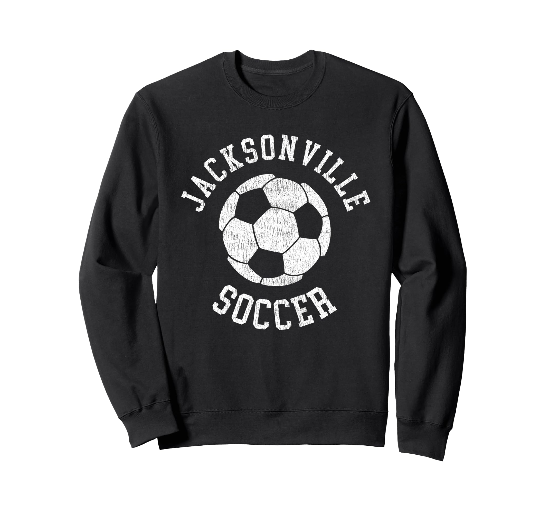 Jacksonville Soccer Distressed Sweatshirt - Fun Novelty Design Men Women