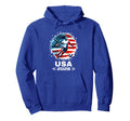 American Flag Soccer Womens Soccer Soccer Hoodie - Custom Art Print Unisex