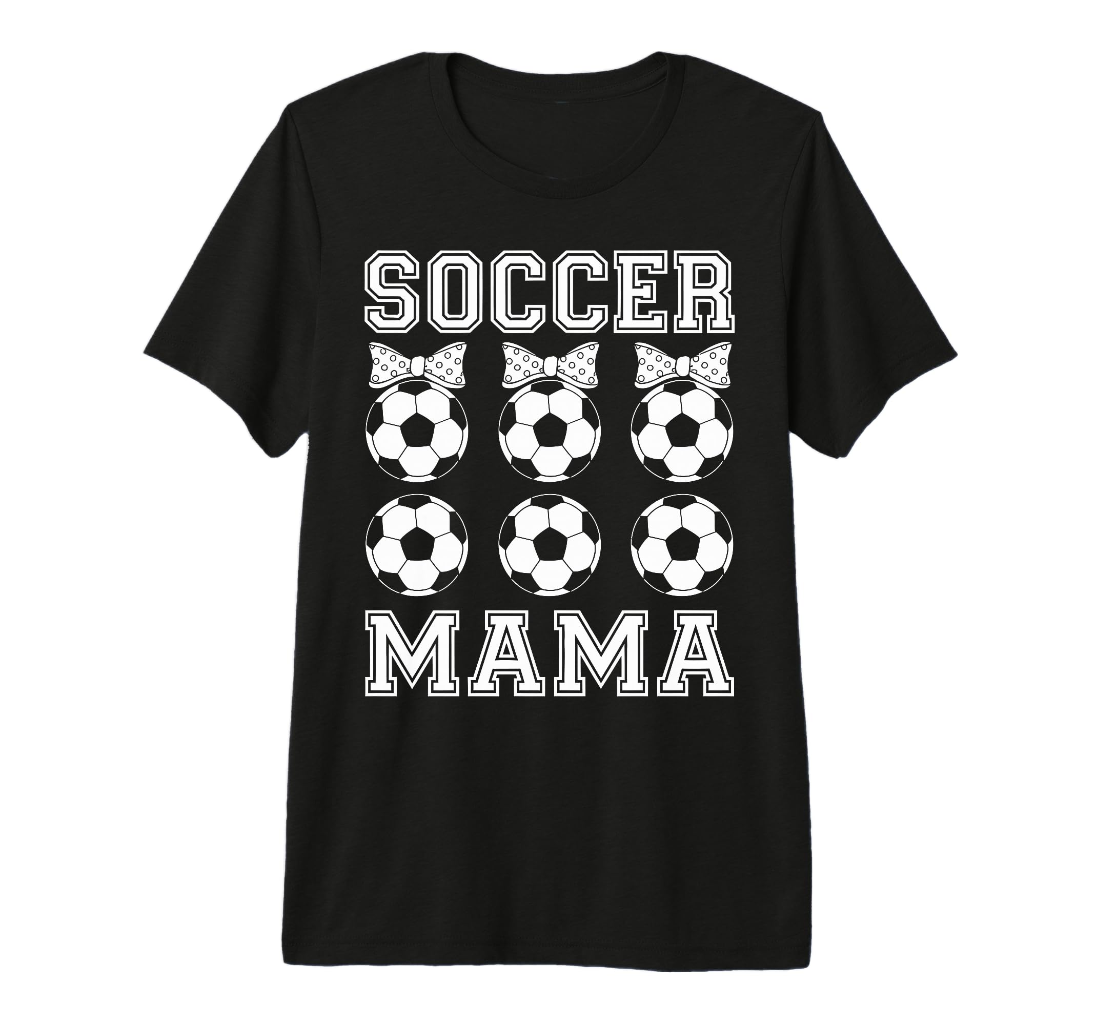 Soccer Mama Coquette Bow Soccer T-Shirt - Casual Everyday Wear Men Women