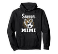 Soccer Mimi Leopard Heart Grandma Matching Hoodie - Novelty Apparel Unisex