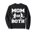 Mom Both Funny Lacrosse Soccer Mom Sweatshirt - Trendy Graphic Unisex