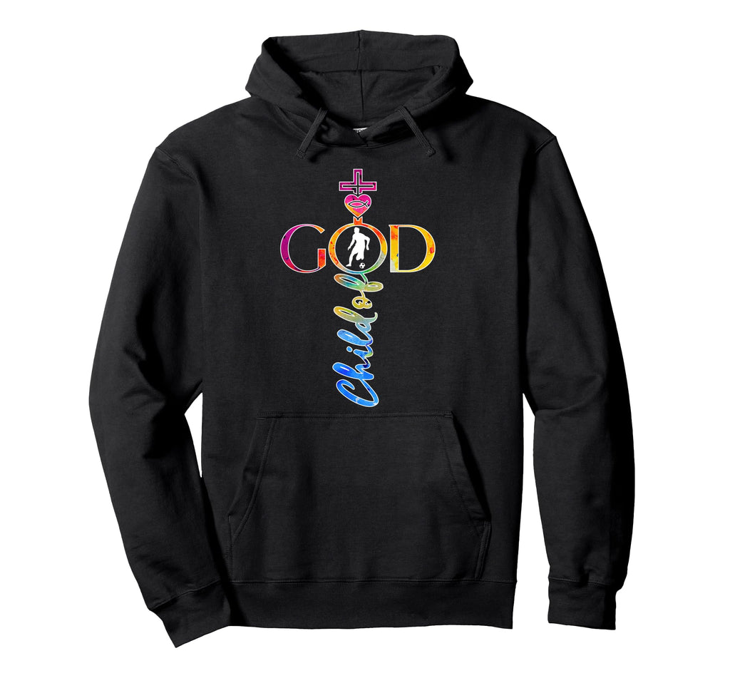 Religious Jesus Soccer Child God Soccer Hoodie - Custom Art Print Unisex