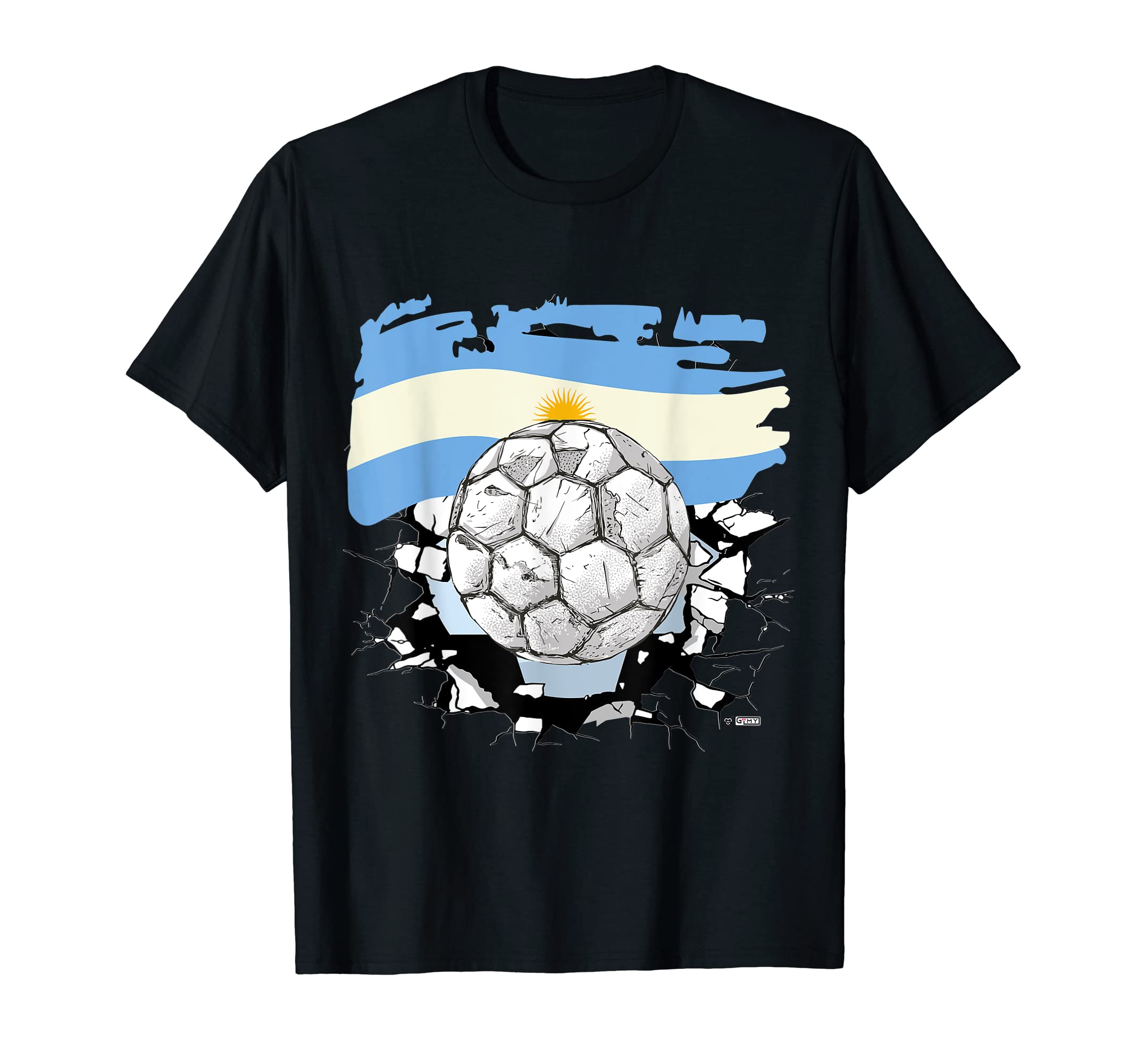 Argentina Soccer Ball Argentina T-Shirt - Novelty Apparel Men Women