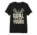Lacrosse Goalie Lax Goalkeeper Tri T-Shirt - Custom Art Print for Adults