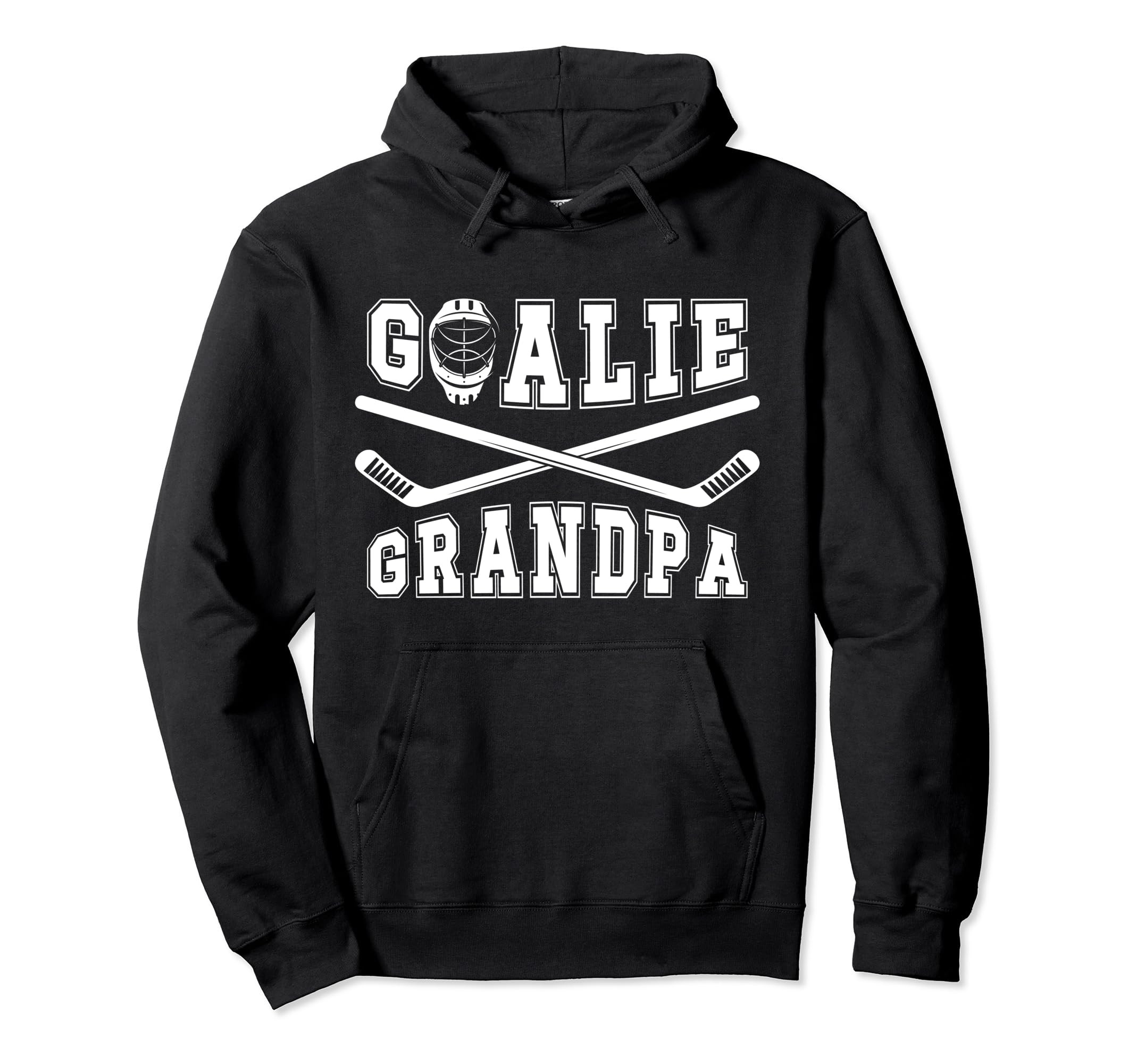 Ice Hockey Goalie Grandpa Hockey Hoodie - Aesthetic Graphic Unisex