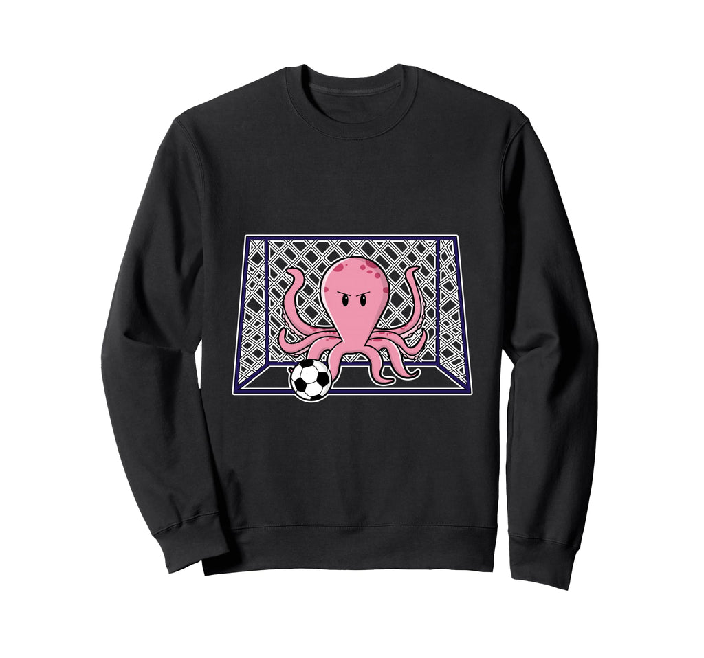 Octopus Goalkeeper Soccer Sports Sweatshirt - Graphic Print Unisex