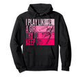 I Play Like Try To Keep Up Funny Soccer Hoodie - Trendy Graphic for Adults