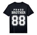 Number 88 Custom Proud Soccer Futbol T-Shirt - Fun Novelty Design Unisex