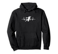 Handball Player Heartbeat Handballer Ball Hoodie - Graphic Print Men Women