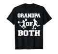 Grandpa Both Funny Soccer And Cheer T-Shirt - Unique Graphic for Adults