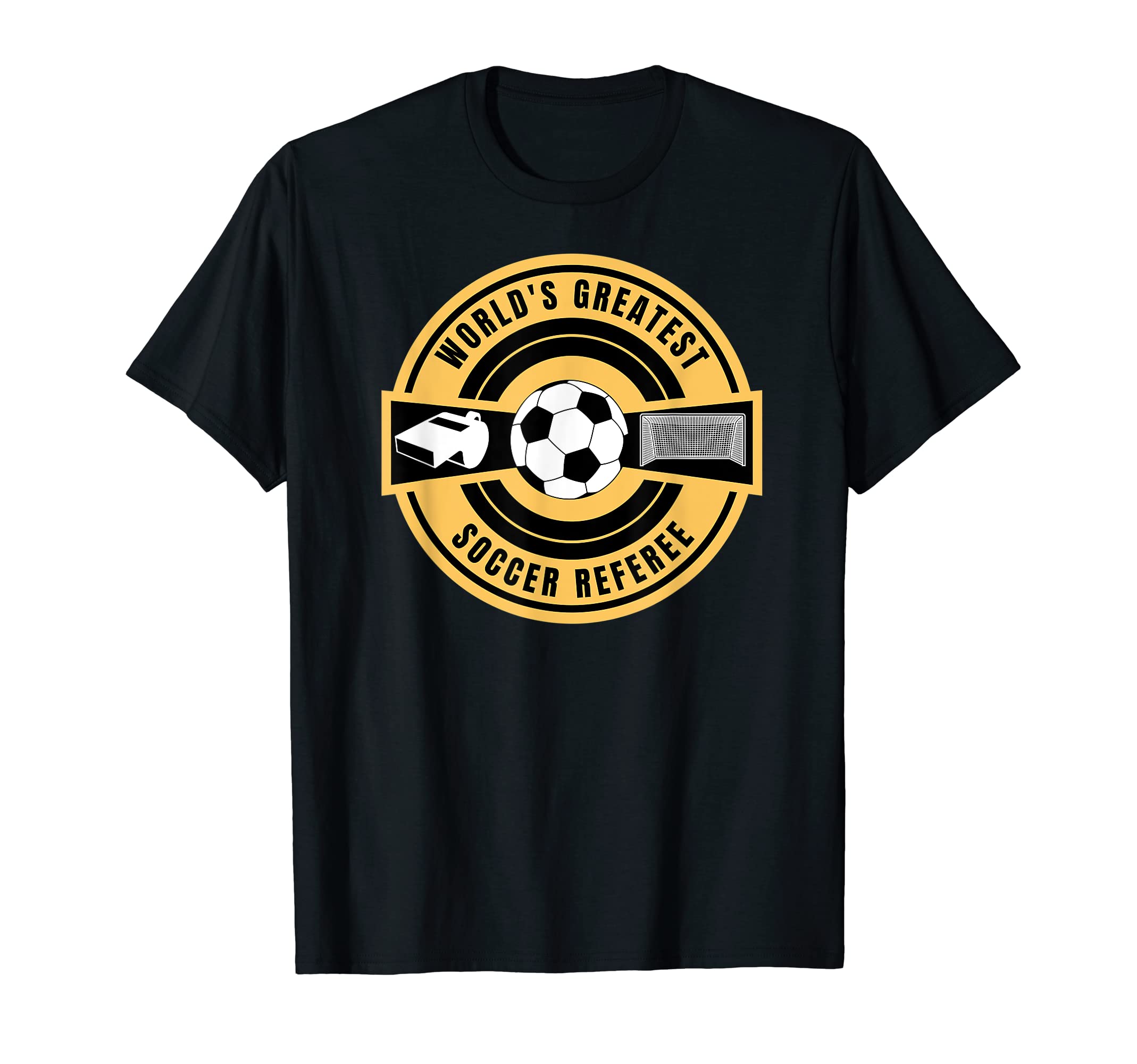Worlds Greatest Soccer Referee Soccer T-Shirt - Trendy Graphic for Adults