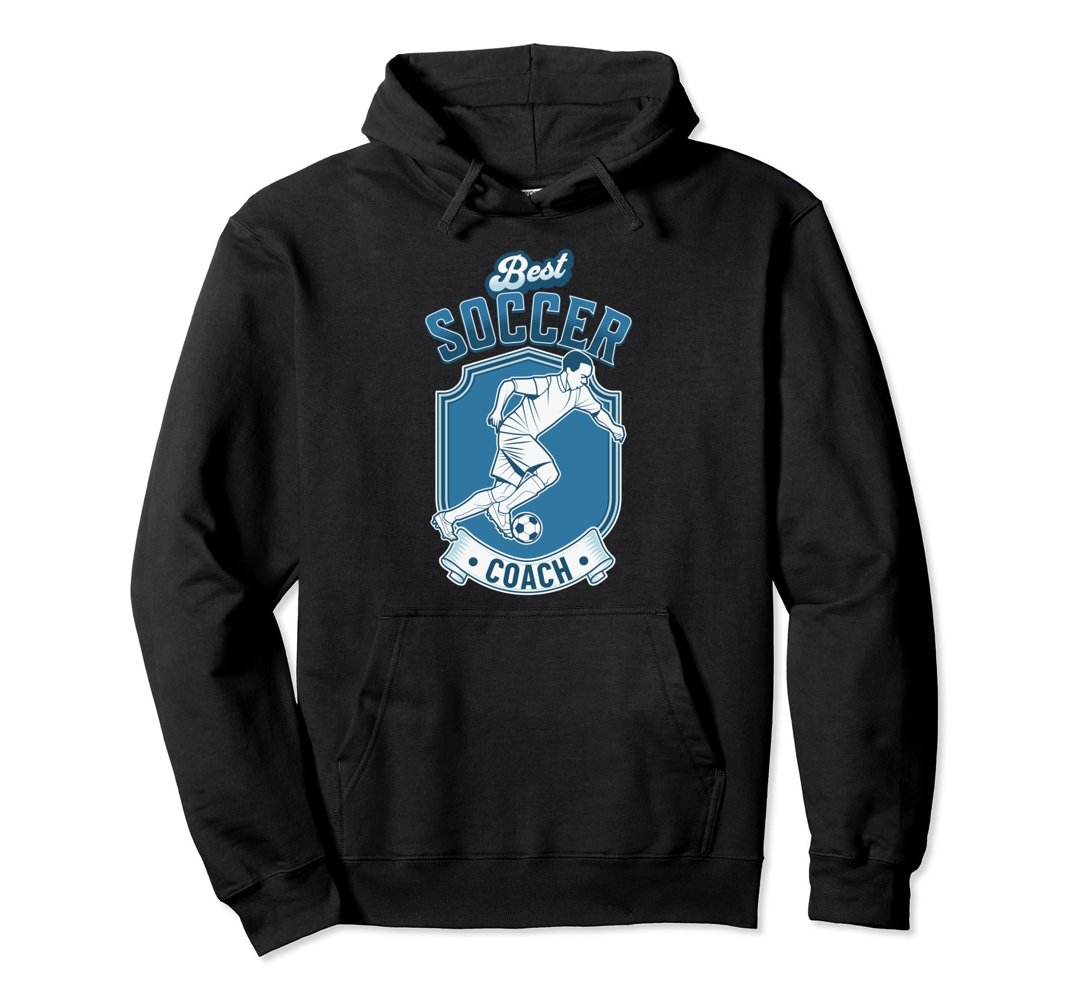 Fun Gift Best Soccer Coach Hoodie - Fun Novelty Design for Adults