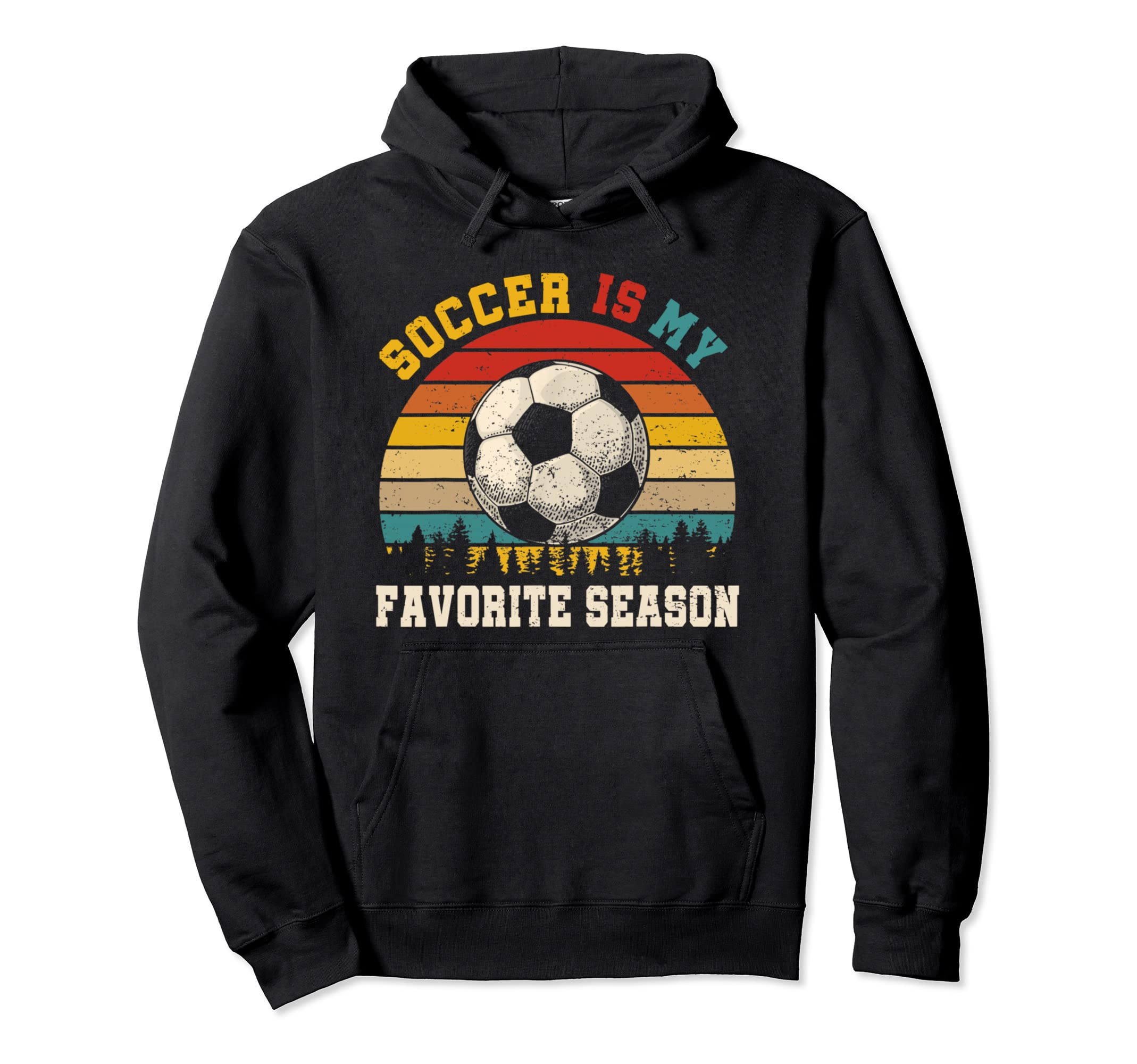 Soccer Is My Favorite Season Hoodie - Trendy Graphic for Adults