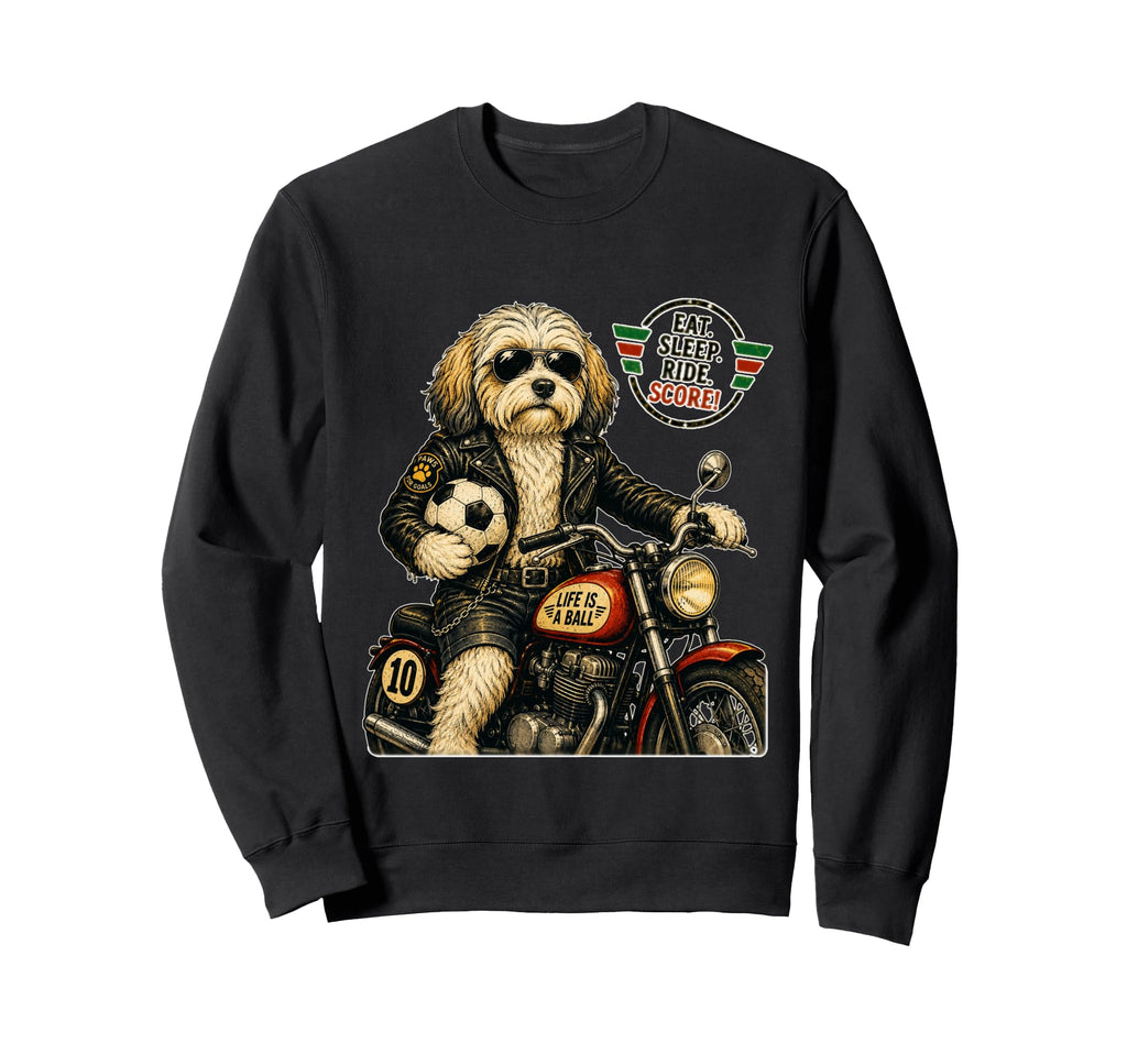 Havanese Motorbike Love Footbal Sweatshirt - Custom Art Print Men Women