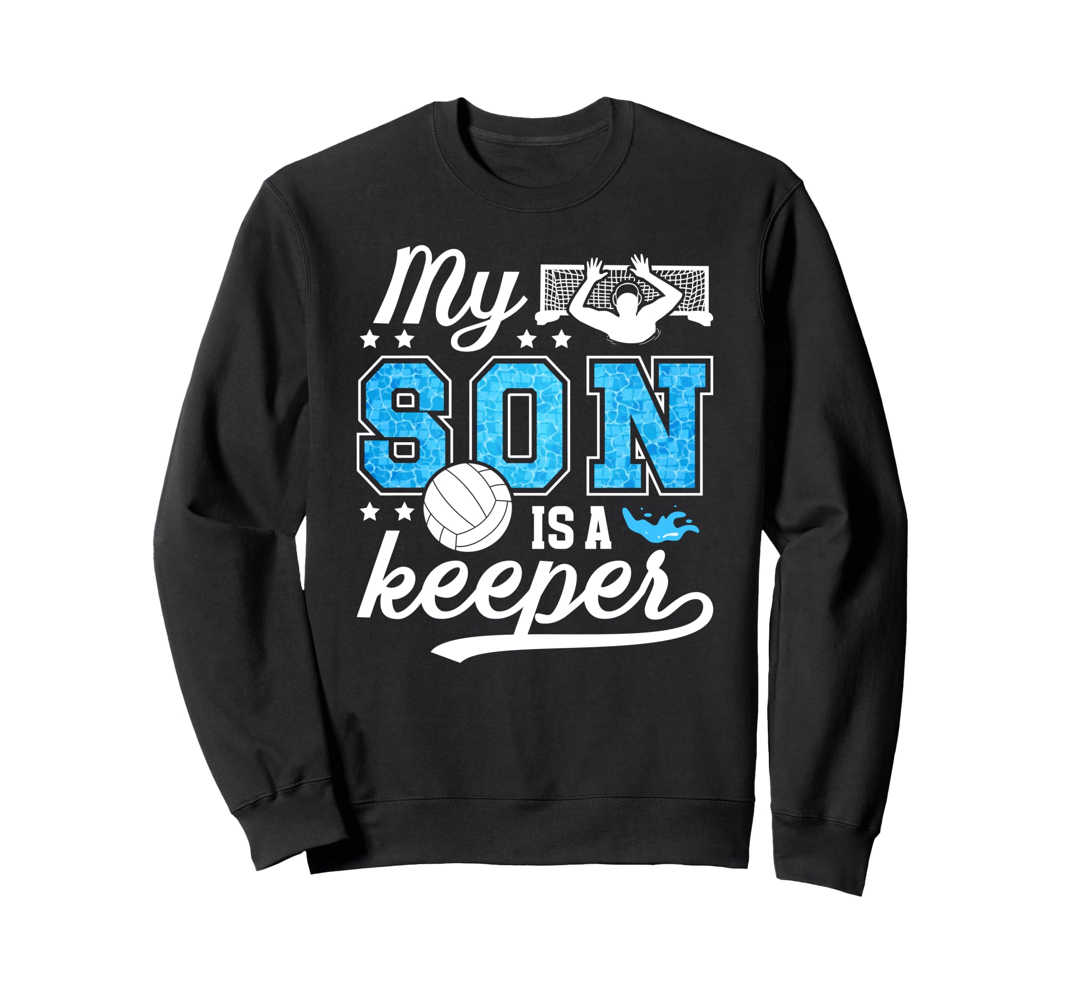 Proud Water Polo Goalie Dad Water Sweatshirt - Trendy Graphic Men Women