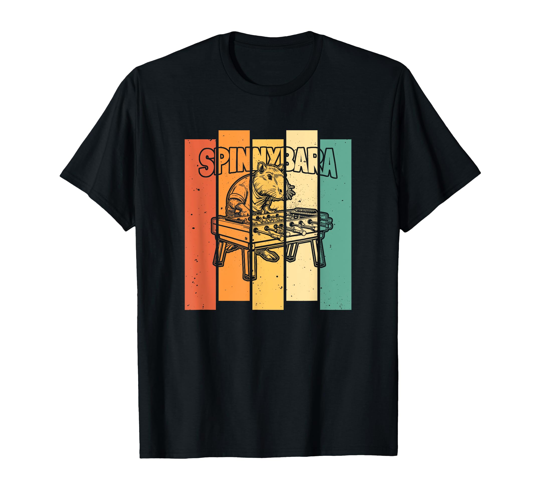 Spinnybara Table Soccer Foosball T-Shirt - Trendy Graphic Men Women